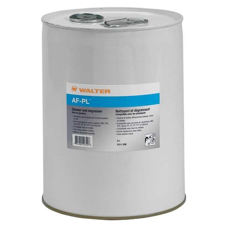 Walter Surface Technologies AF-PL Cleaner/Degreaser, 1.3 gal Can, Ready-to-use, Non-dilutable 53C556