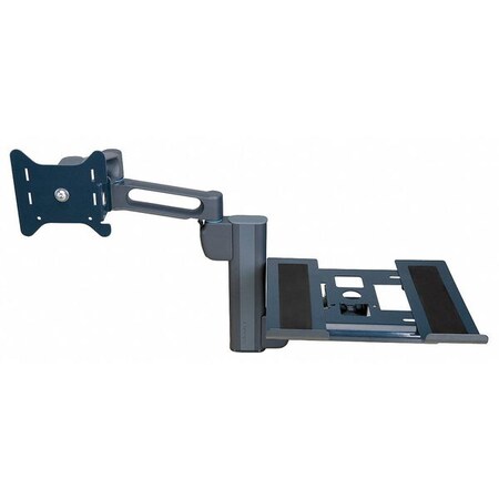 Kensington Laptop/Monitor Dual Arm, Column, Gray, 24in K60905US