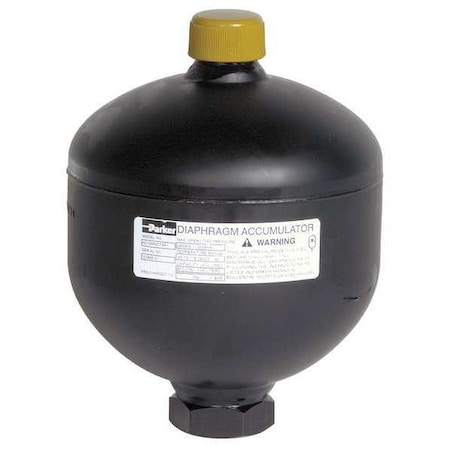Parker Diaphragm Accumulator, 30 cu in, 2300 psi AD050B21T9A1