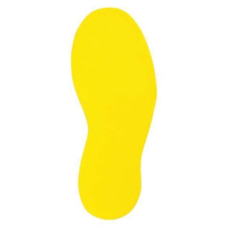Brady Floor Marking Tape, vinyl, Solid, Yellow, 2 in W., 4 mil Thickness 121406