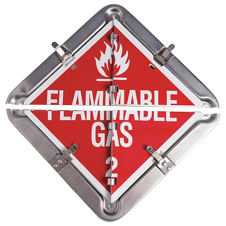 Brady DOT Container Placard, Various DOT Classes, Aluminum, 12-1/2" W x 14" H 59956