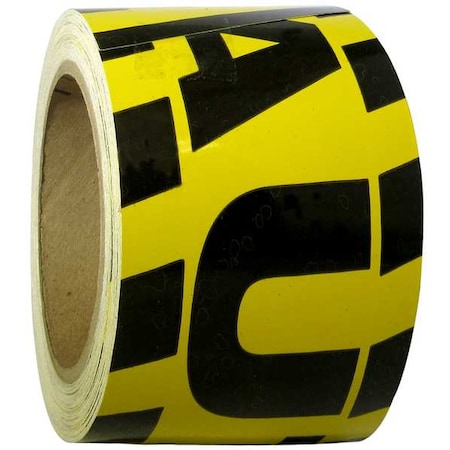 Condor Caution Marking Tape, Roll, 3In W, 60 ft. L 58255
