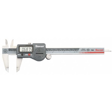 Starrett Electronic Digital Caliper, 0 to 6 In 798A-6/150