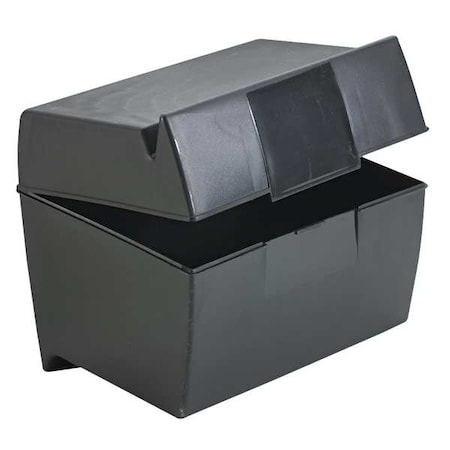 OXFORD Index Card File Box, For 5 x 8 Cards, Blk OXF01581
