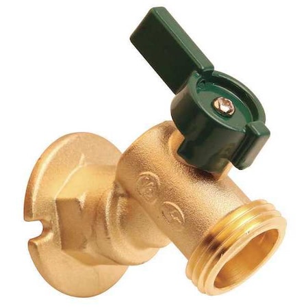 Zoro Select Sillcock, Quarter Turn, Brass, 1/2 NPT 6PDZ0