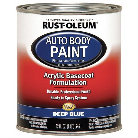Rust-Oleum Auto Body Paint, Satin, 1 qt. 253505