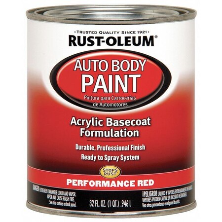 Rust-Oleum Auto Body Paint, Satin, 1 qt. 253502