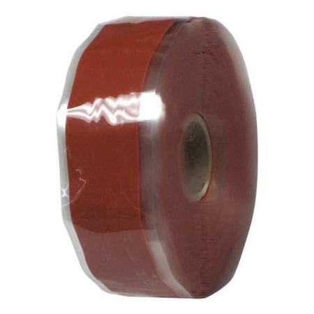 Er Tape Repair Tape, Silicone, Red, 12 yd L, 1 in W GL20R67000