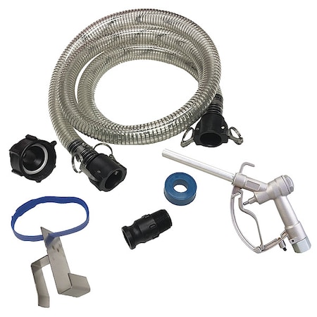 Action Pump Hose Kit, Dia.1 In, Aluminum, 10 GPM IBC-HK-8A2F