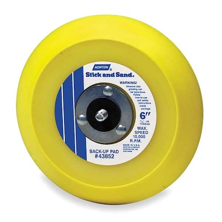 Norton Abrasives Hook-and-Loop Disc Backup Pad, 5D 63642506135