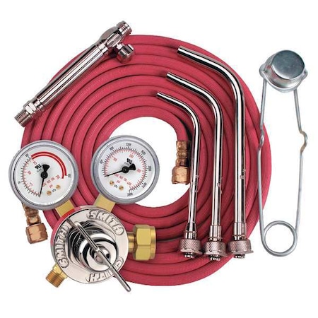 Smith Equipment Torch Kit, NE Series Series, Acetylene, 9/16-18 LH, NE180-1, NE180-2, NE180-3 NE835A