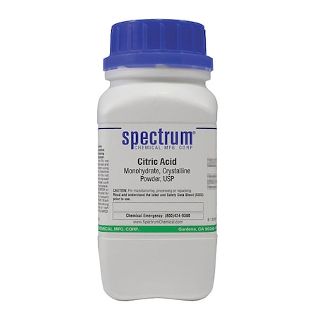 Spectrum Chemical Ctrc Acid Mono, Crstlline Pwdr, USP, 500g C1296-500GM