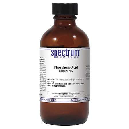 Spectrum Chemical Phosphoric Acid, Reagent, ACS, 100mL P1095-100ML