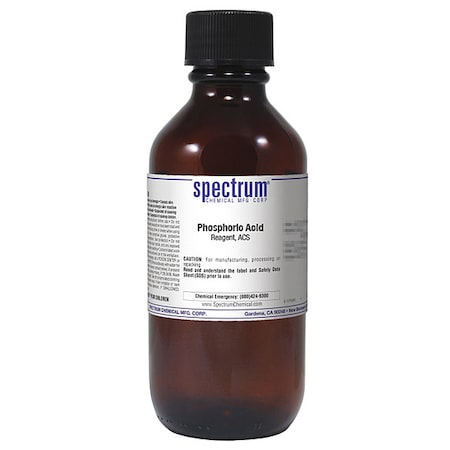 Spectrum Chemical H3PO4, Rgnt, ACS, 500mL, Gls P1095-500MLGL
