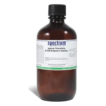 Spectrum Chemical Sodm Thio, 0.100 N Aq Sltn, APHA, 1L S-535-1LT