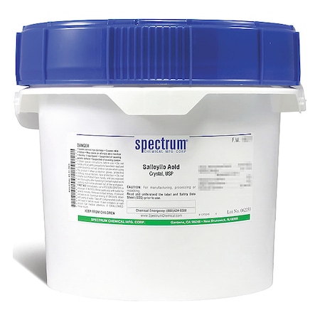 Spectrum Chemical Salicylic Acid, Crystal, USP, 2.5 kg SA125-2.5KG