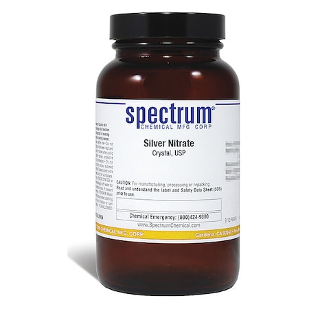 Spectrum Chemical Silver Nitrate, Crystal, USP, 500g SI115-500GM