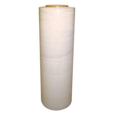 Zoro Select Stretch Wrap, 18" W x 2000 ft. L, 60 ga, Cast Style, Clear, Light Duty 15A984