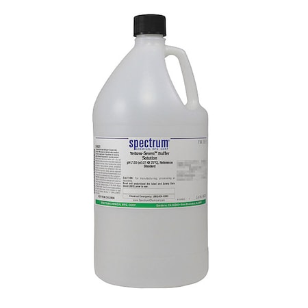 Spectrum Chemical Bffr Sltn, Yellow, pH 7.00, Ref Std, 4L, Pls B1168-4LTPL