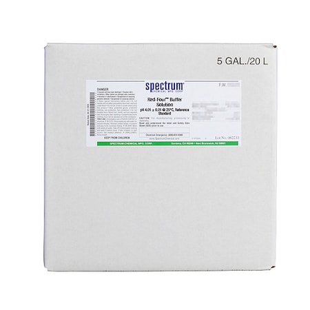 Spectrum Chemical Bffr Sltn, R, pH 4.01 +/- 0.01/25DegC, 20L B1163-20LT