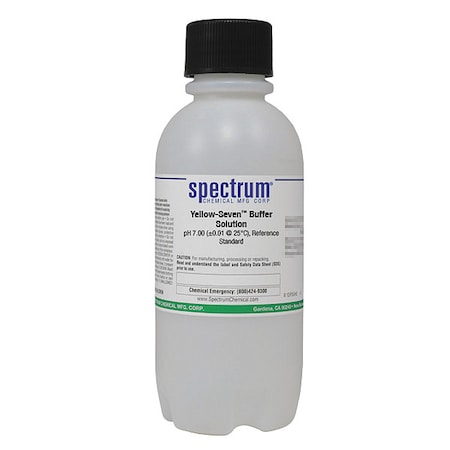 Spectrum Chemical Bffr Sltn, Yellow, pH 7, Ref Std, 500mL, Pls B1168-500MLPL