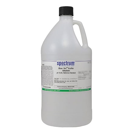 Spectrum Chemical Bffr Sltn, Blue, pH 10, Ref Std, 4L, Pls B1172-4LTPL