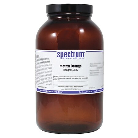 Spectrum Chemical Methyl Orange, Reagent, ACS, 500, Glass ME160-500GMGL