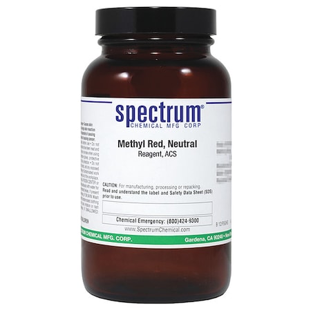 Spectrum Chemical Methyl Red, Neutral, Reagent, ACS, 100g M1285-100GM