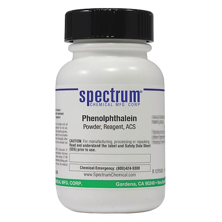 Spectrum Chemical Phenolphthalein, Powder, Reagent, ACS, 25g P1075-25GM