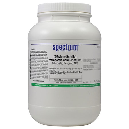 Spectrum Chemical (Ethylenedinitrilo)tetraacetic Acid Diso E1045-2.5KG