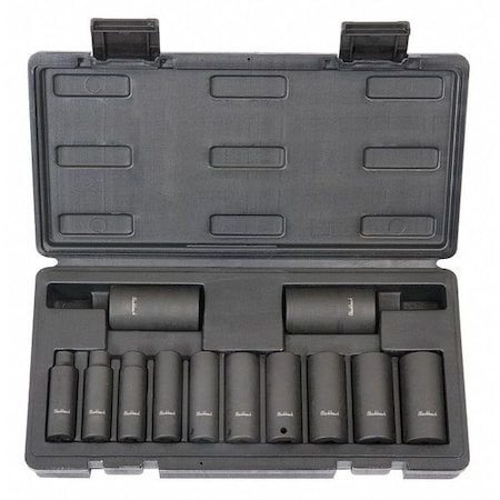 Blackhawk By Proto 3/8" Drive Socket Set, SAE, 12 pcs U-1512DS