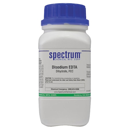 Spectrum Chemical DiSodm EDTA, Dihydrate, FCC, 500g E1001-500GM