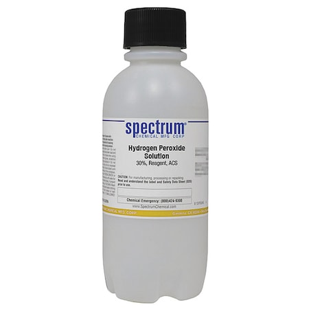 Spectrum Chemical H2O2, 30 Pct, Sltn, Rgnt, ACS, 500mL, Pls H1065-500MLPL