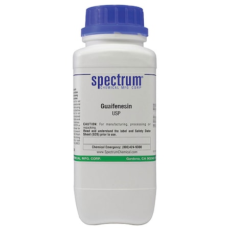 Spectrum Chemical Guaifenesin, USP, 500g GU102-500GM