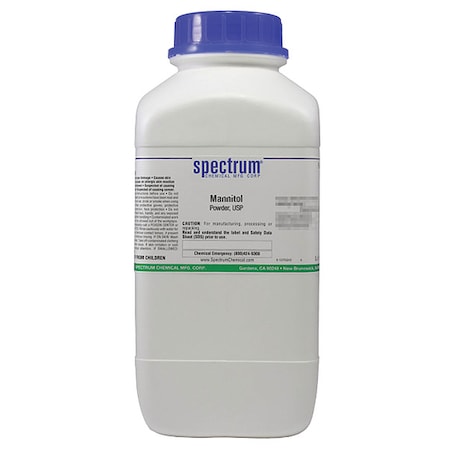 Spectrum Chemical Mannitol, Pwdr, USP, 2.5kg MA165-2.5KG