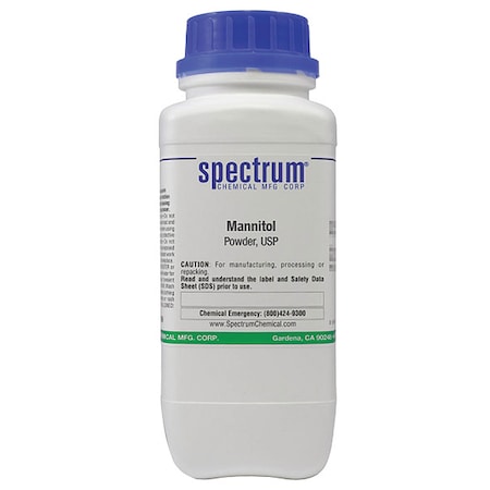 Spectrum Chemical Mannitol, Pwdr, USP, 500g MA165-500GM