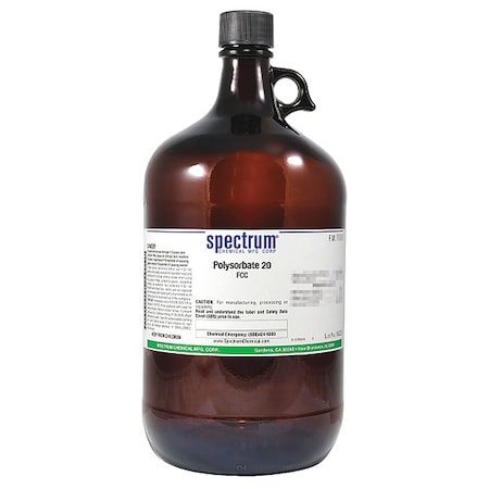 Spectrum Chemical Polysorbate 20, FCC, 4L, Gls P1177-4LTGL