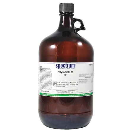 Spectrum Chemical Polysorbate 20, NF, 4L, Gls PO132-4LTGL