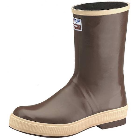 Xtratuf Men's Rubber Boot, 8 Plain Toe, 12" H, Brown, 22172G/8 22172G/8