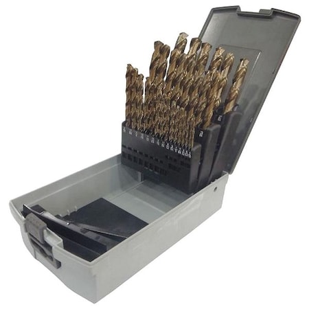Westward Jobber Length Drill Bit Set, 29 pcs 6PTC7