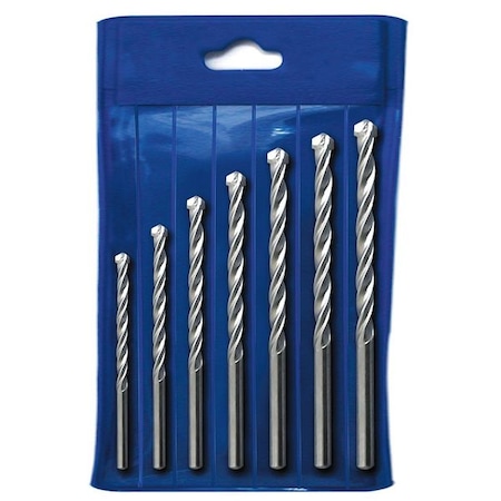 Westward Percussion Masonry Bit Set, 7 pcs 6PTC5