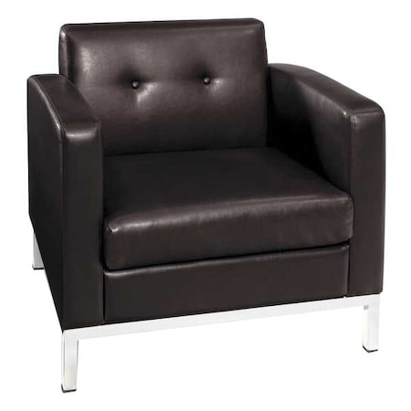 Office Star Collection: Wall Street Arm Chair, Espresso Seat, Espresso Back, 30 1/2" W 28" L 31" H, Fixed WST51A-E34
