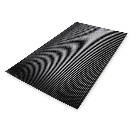 Notrax Black Switchboard Mat, 1/4 in Thick, Vinyl 830S0035BL