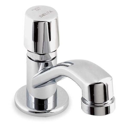 Delta Metering Single Hole Lavatory Faucet, Single Hole Mount, Chrome Single hole installation Hole 701LF-HDF
