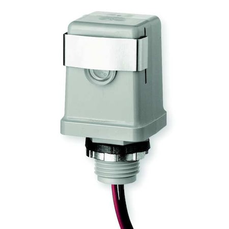 Intermatic Fluorescent, HID, Incandescent Photocontrol, 3,000 W, Gray, 90 sec Max, 30 sec Min K4141C