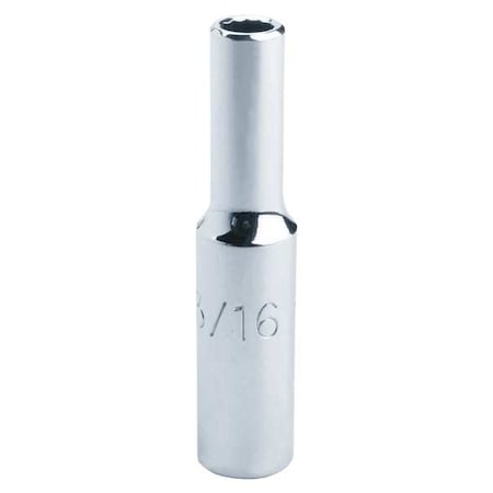 Proto 1/4 in Drive, 11/32" Triple Square SAE Socket, 12 Points, Steel, Chrome, 11/32 in J4711LT