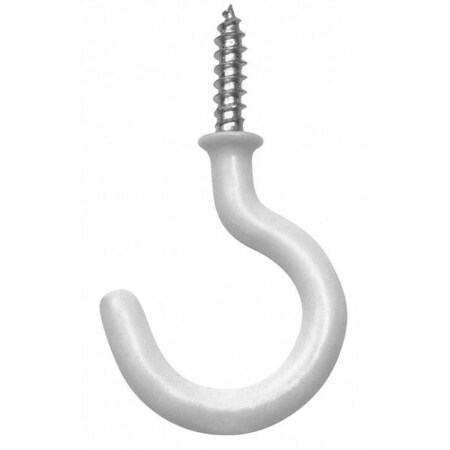 Ook 1-1/4 inch White Vinyl Mug Hooks, PK2 50357