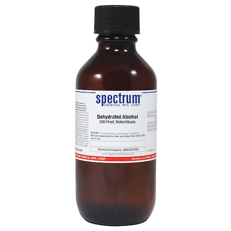 Spectrum Chemical DeHydrtd Alch, 200 Prf, BiotechGrde, 500mL E1424-500ML