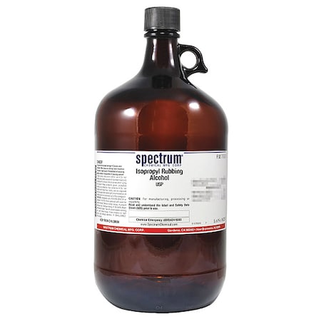 Spectrum Chemical Isopropyl Rubbing Alch, USP, 4L, Gls IS120-4LTGL