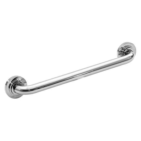 Wingits Halo Flanges Grab Bar, 18" L, Stainless Steel, polished WPGB5PS18HAL